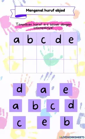 Mengenal abjad dan angka