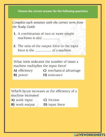 Mechanical advantage