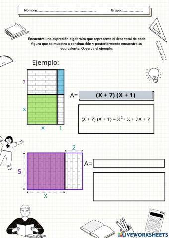 Expresiones algebraicas equivalentes