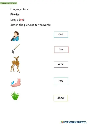 Language Arts Worksheet