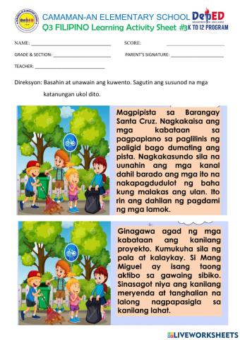 Q3 week 2 filipino learning act. sheet 3