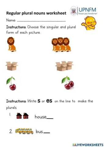 Regular Plural Nouns