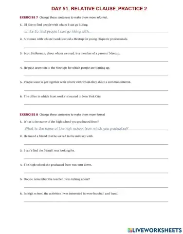 Day 51 G6 Relative clause practice