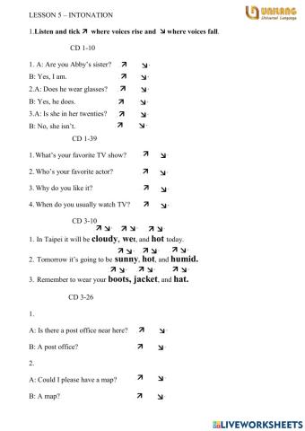 Basic pronuciation lesson 5