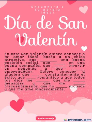 San Valentín Subjuntivo