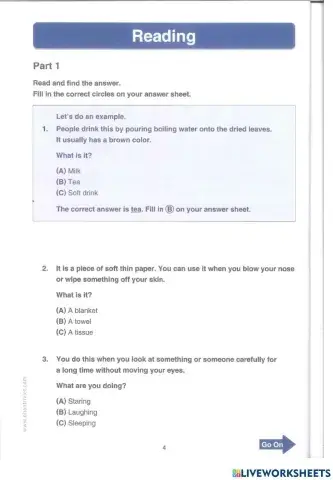 Toefl primary step 2 - reading part 1