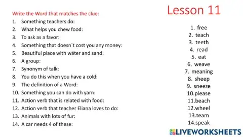 Review Phonics Lessons 11-12