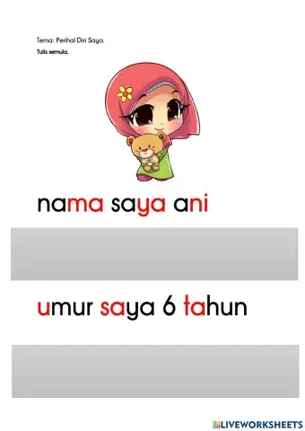 Perihal Diri Saya Prasekolah