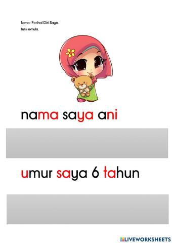 Perihal Diri Saya Prasekolah