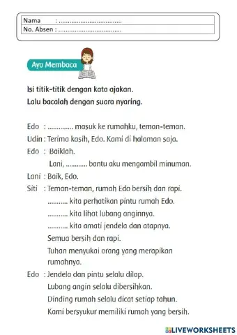 Tema 6 subtema 2 pembelajaran 3