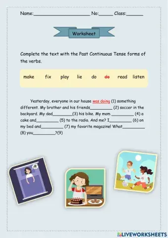 Past Continuous Tense