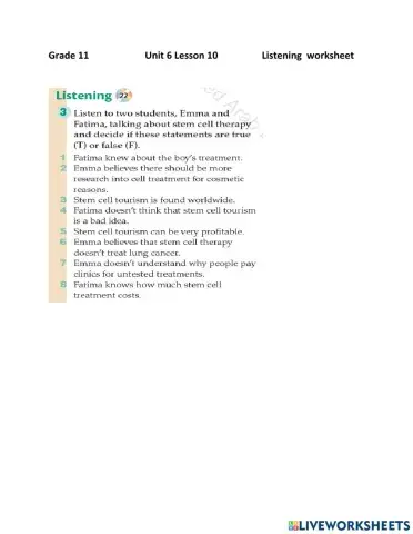 Listening Comprehension