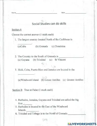 Social Studies Caribbean