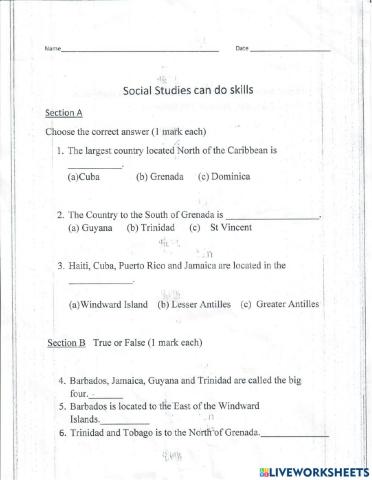 Social Studies Caribbean