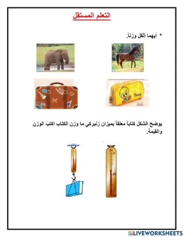 الكتلة والوزن