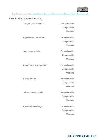 Recursos literarios-Identifica