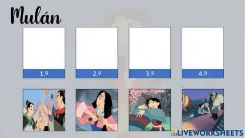 Ordenar secuencias Mulán