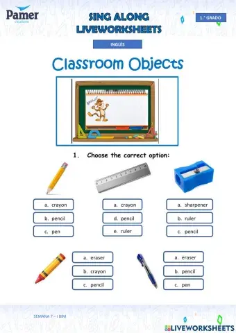 SAL-SEM7-1.º grado-ING-I BIM-Classroom Objects