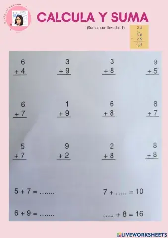 Sumas con llevadas 1