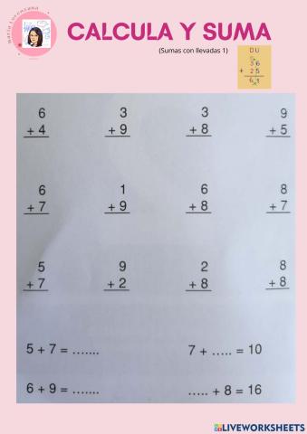 Sumas con llevadas 1