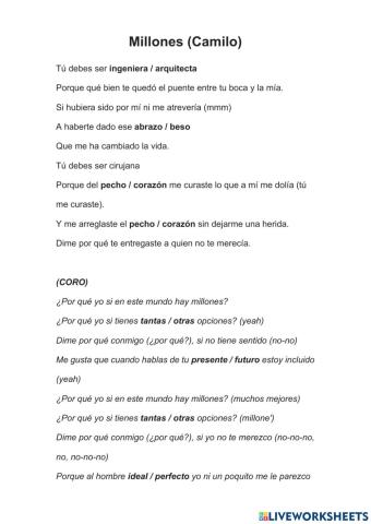 Millones - Camilo
