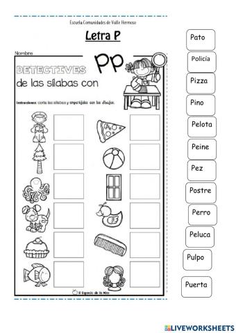 Letra p