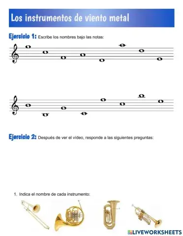 Los instrumentos de viento metal