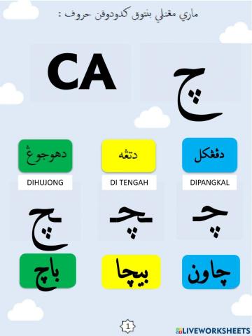 Huruf jawi bersambong