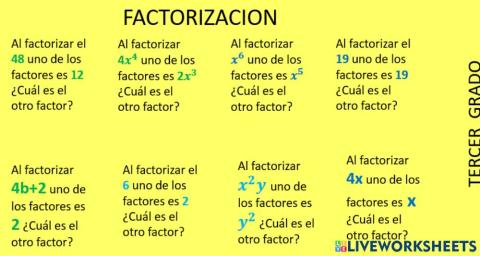 Factorizacion
