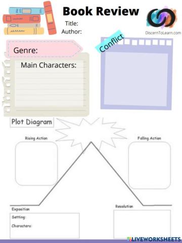 Book Report with Plot Diagram