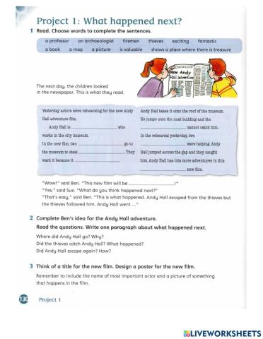 Enlish world 5.Project 1