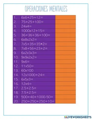 Operaciones mentales