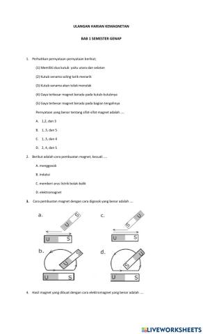 Uh kemagnetan bab i semster genap