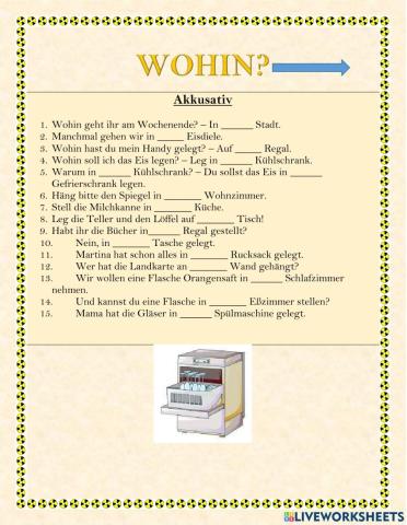 Wohin? Akkusativ