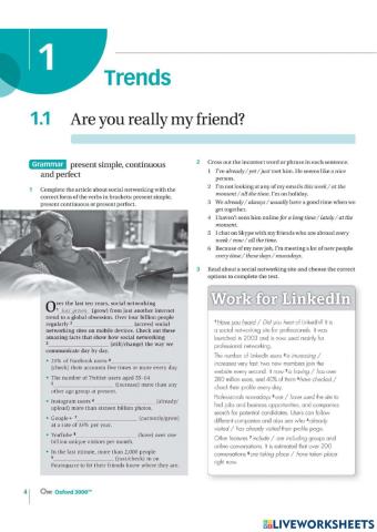 Present tenses (Navigate INT)