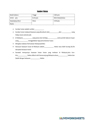 Kuiz Geografi Bab 10 Tingkatan 3