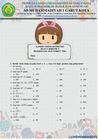 Ulangan harian matematika