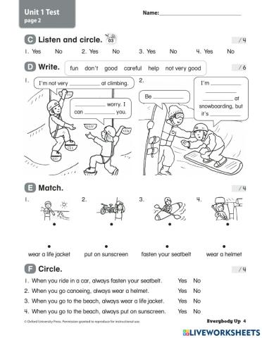 Everybody Up 4 … | Free Interactive Worksheets | 4022245