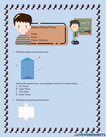 Bangun ruang prisma