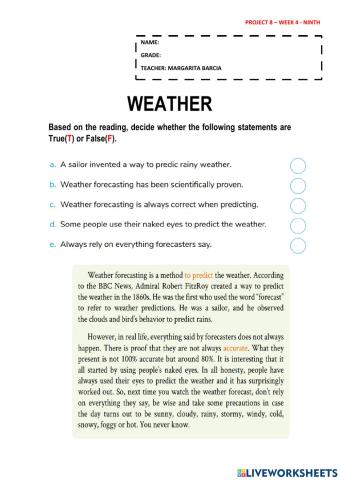 Project 8 - week 4 - ninth