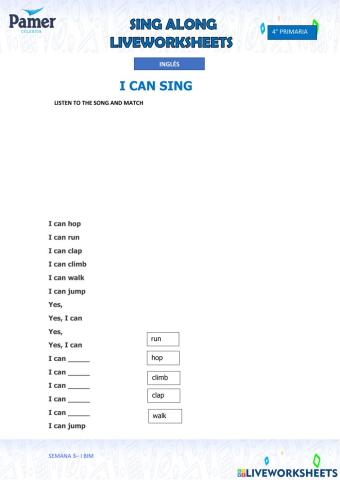 I can sing