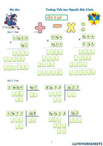 Nhân, chia số thập phân với số thập phân - Ngô Huyền