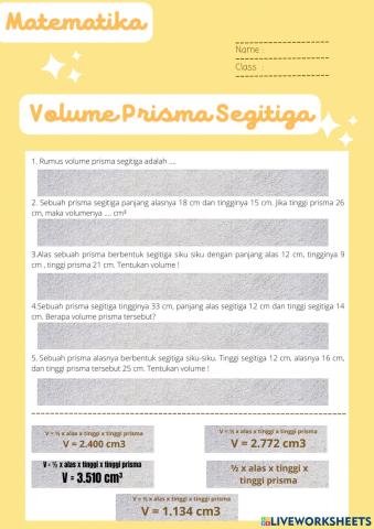 Lat Volume prisma segitiga