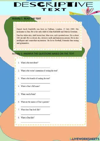 Descriptive text exercise