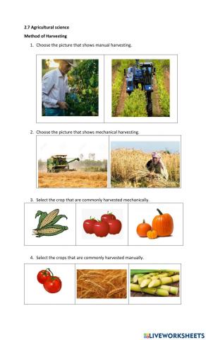 Methods of harvesting