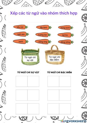 Chọn từ ngữ đúng