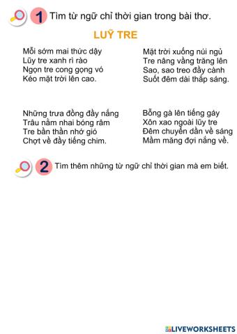 Luyện tập theo văn bản đọc