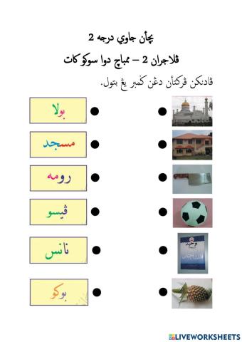 Pelajaran 2 - Membaca Dua Suku Kata
