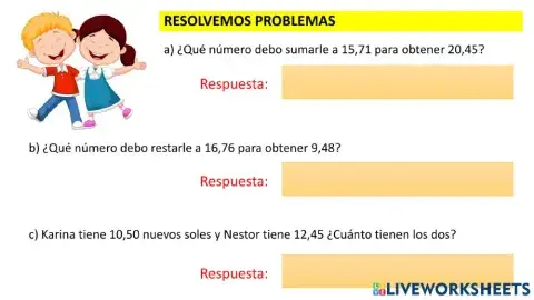 Problemas con decimales