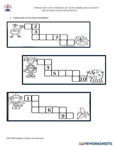 Completar secuencias